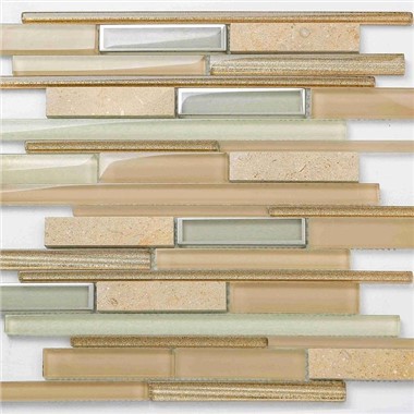 Lineáris mozaik csempe Backsplash