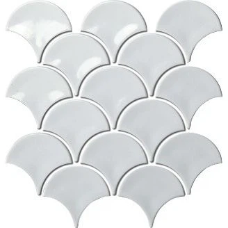 White Fish Scale csempe Backsplash